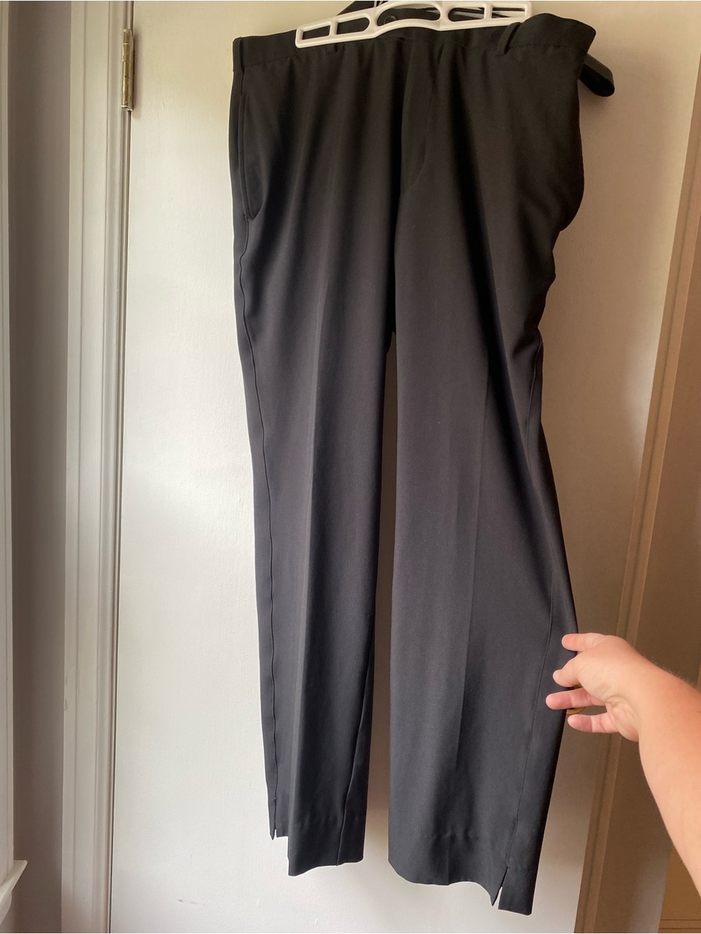 Peter Millar Black Men's Wicking Dress Pants - Straight Leg